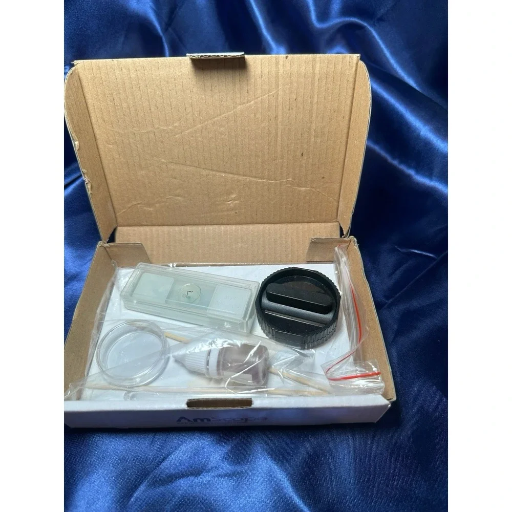 AmScope M50 Style Student Compound Microscope (40X - 1000X Mag) Slide Kit/manual